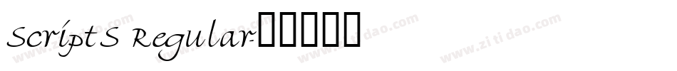 ScriptS Regular字体转换